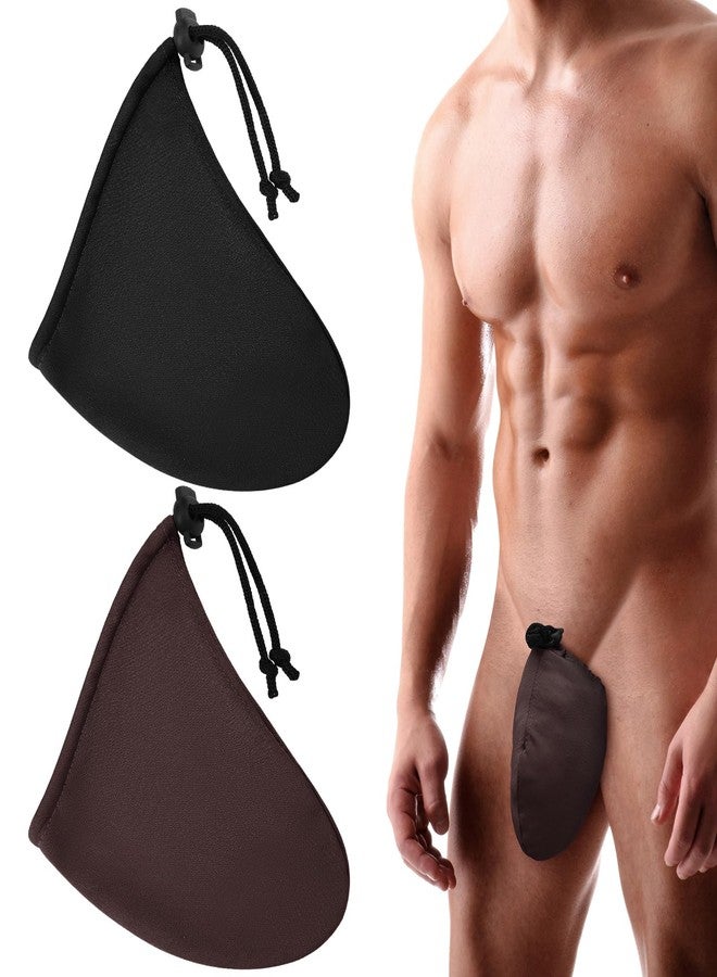 حقيبة تسمير للرجال من دانسي ديزي، قطعتان، للحماية من الشمس، غطاء تسمير للرجال (بني وأسود) - Image 4